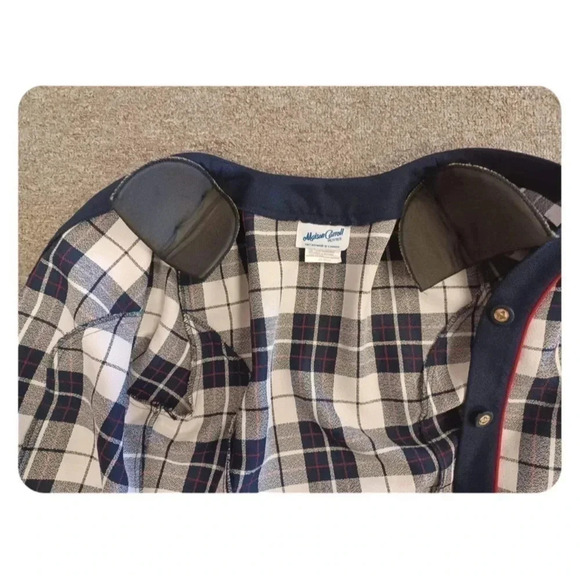 Maison Carroll Vintage Plaid  Blazer Size 14 - Picture 6 of 7
